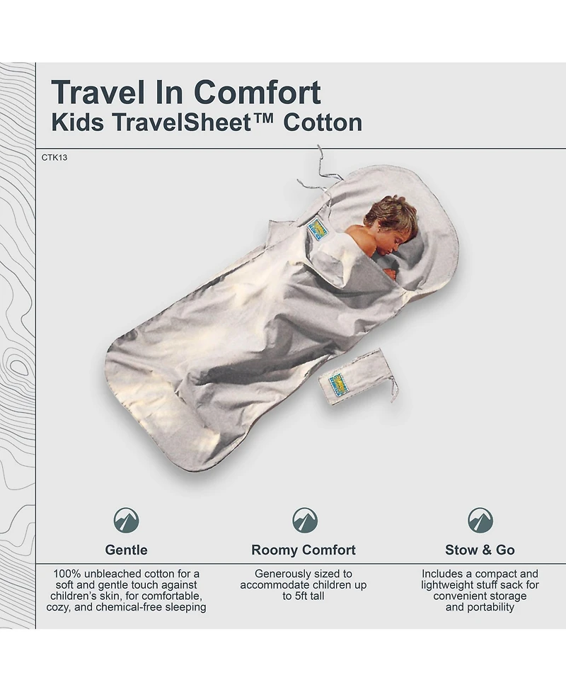 Cocoon - Premium - Kids TravelSheet - Cotton