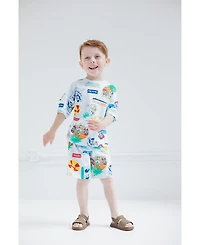 Paw Patrol Big Boys French Terry T-Shirt and Shorts Outfit Set