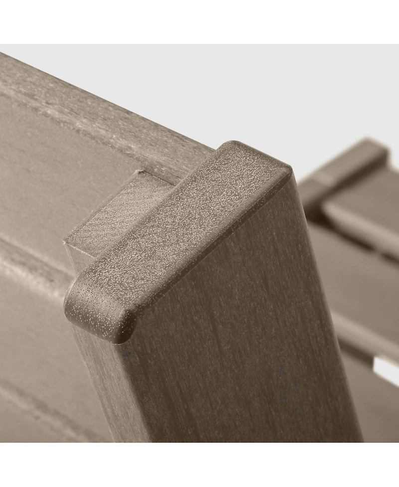 WestinTrends Outdoor Patio Hdpe Right Arm Facing Deep Seating Corner Chair