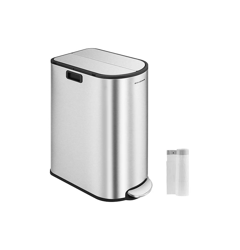 Slickblue Garbage Can with Wing Lids for Easy Access and Convenient Waste Management
