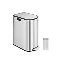 Slickblue Garbage Can with Wing Lids for Easy Access and Convenient Waste Management