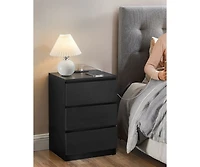 Slickblue Nightstand with Charging Station for Convenient Power Access and Sleek Design