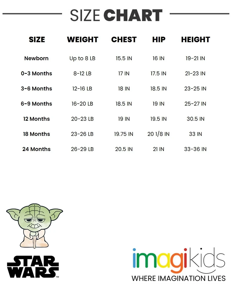 Starwars Baby Boys Star Wars Chewbacca R2-D2 Yoda French Terry Short Overalls T-Shirt and Hat 3 Piece Outfit Set Newborn to