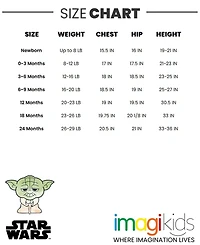 Starwars Baby Boys Star Wars Chewbacca R2-D2 Yoda French Terry Short Overalls T-Shirt and Hat 3 Piece Outfit Set Newborn to