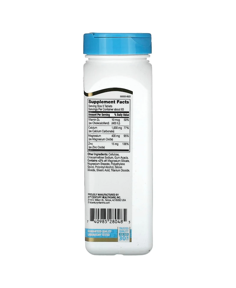 21st Century Calcium Magnesium Zinc + D3