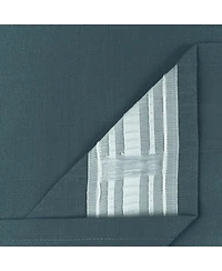 Chanasya Premium 2-Panel Soft Textured Semi Sheer Curtains for Window Living Room Bedroom Kitchen Office