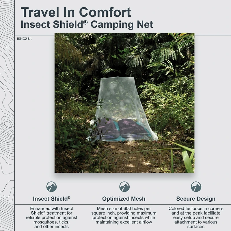 Cocoon - Premium - Insect Shield Ultralight Camping Net - Double