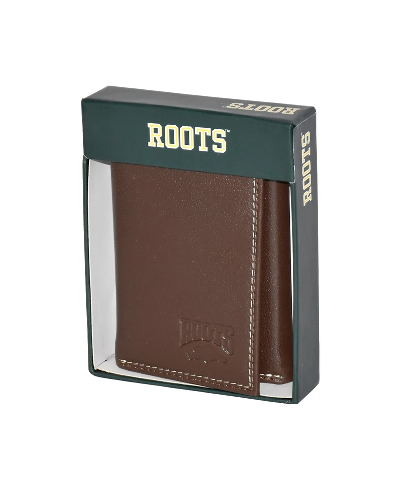 Roots Men's Leather Trifold Wallet