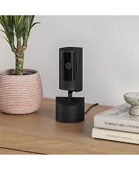 ring Pan-Tilt Indoor Cam with 360° Horizontal Pan Coverage, Live View & Two-Way Talk, and Hd Video Black