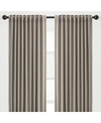 Chanasya Premium 2-Panel Ornamental Damask Room Darkening Curtains - 3-in-1 Back Tab, Rod Pocket, Ring Tab for Windows Living Bedroom