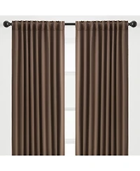 Chanasya Premium 2-Panel Ornamental Damask Room Darkening Curtains - 3-in-1 Back Tab, Rod