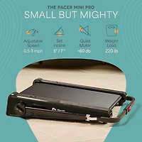 LifePro Smallest Portable Mini Walking Pad with Adjustable Handlebar