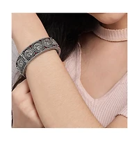 Sohi Women's Oxidised Bangle Bracelet