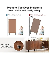 Tribesigns Sideboard Storage Cabinet, Wooden Buffet Cabinet, Sideboard Buffet Cabinet, Floor Cabinet with Doors, Accent Cabinet for Living Room, Hallw