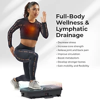 Sunny Health & Fitness Premium 2D Vibration Plate & Oscillation Therapy Platform for Weight Loss, Rehabilitation, Circulation, & Muscle Toning