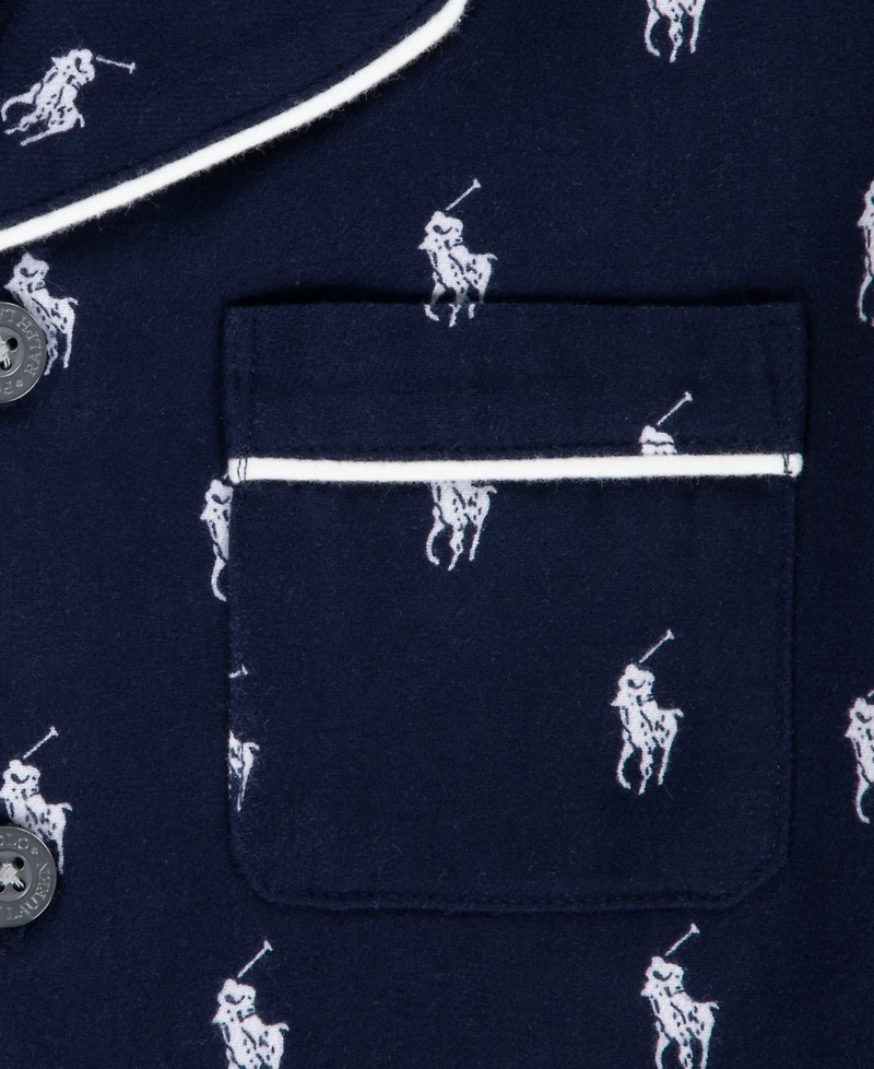 Polo Ralph Lauren Boys 8-20 Woven Long Sleeve and Pant Pajamas, 2-Piece Set