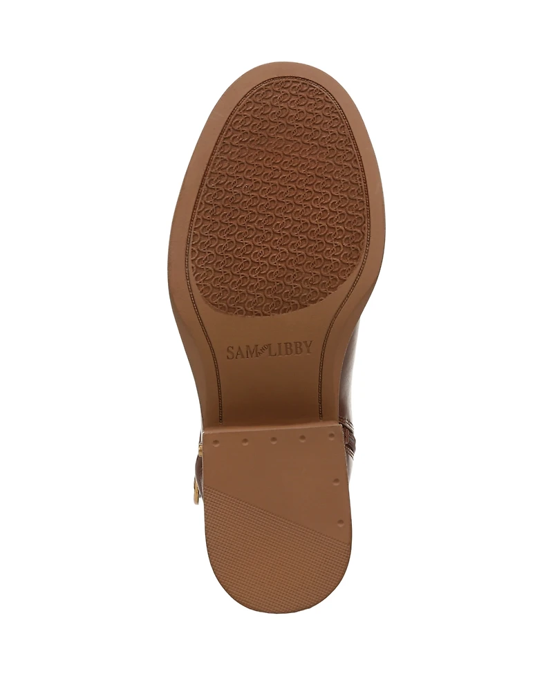 Sam and Libby Women's Natalia Stacked Heel Ankle Booties