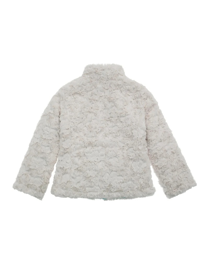 Rokka&Rolla Girls Reversible Sherpa Fleece Puffer Jacket