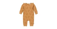 Gerber Baby Girls Ruffled Long Sleeve Romper