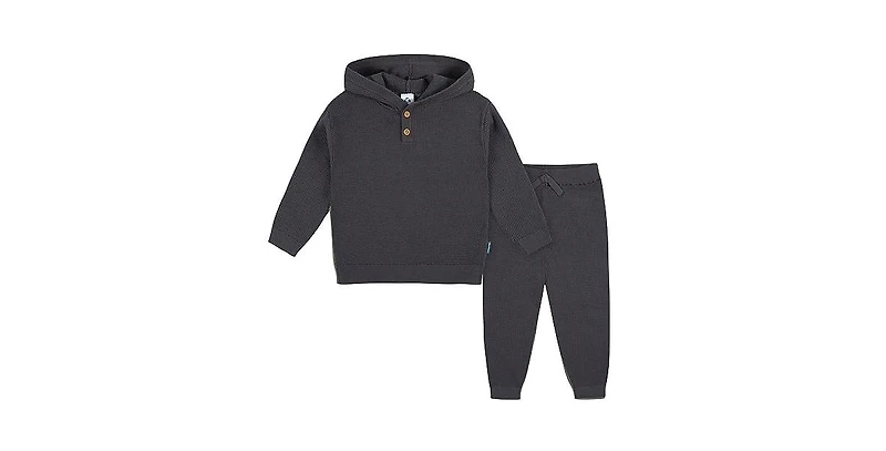 Gerber Toddler Boys Hooded Sweater Top and Pant Knit Set
