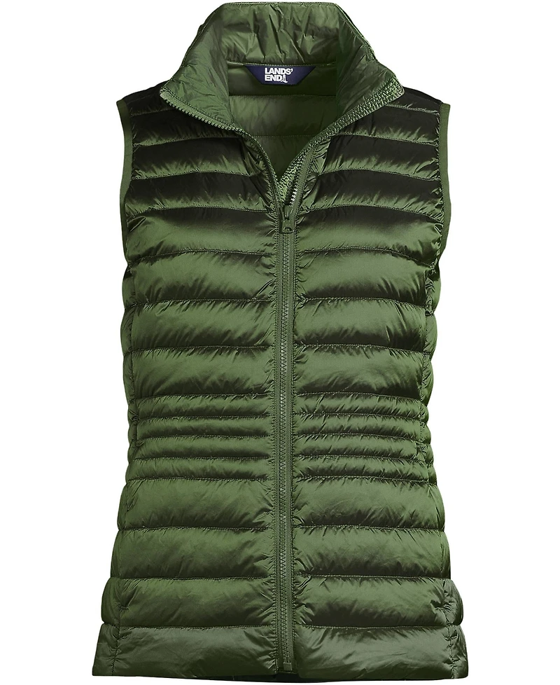 Lands' End Women's Plus Wanderweight Packable Down Vest