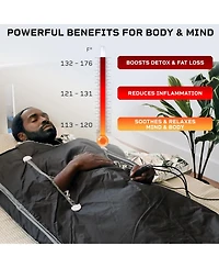 LifePro Bioremedy Sauna Blanket – Portable Far Infrared Detox Blanket for Home Relaxation