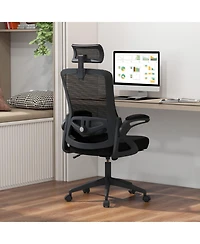 Adjustable Swivel Task Chair Ergonomic Office Chair with Adjustable Lumbar Support