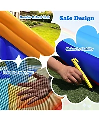 Inolait Inflatable Bouncy House with Slide and Splash Pool without Blower