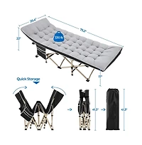 Yaheetech Folding Camping Cot with Carry Bag for Adults
