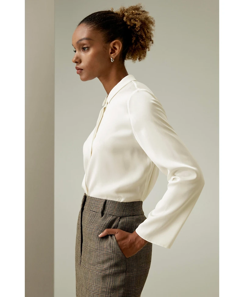 Lilysilk Women's Classic Collar Silk Shirt