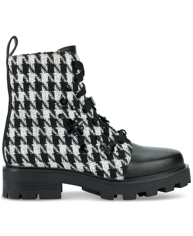 Karl Lagerfeld Paris Women's Makenzie Combat Booties