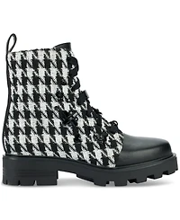 Karl Lagerfeld Paris Women's Makenzie Combat Booties