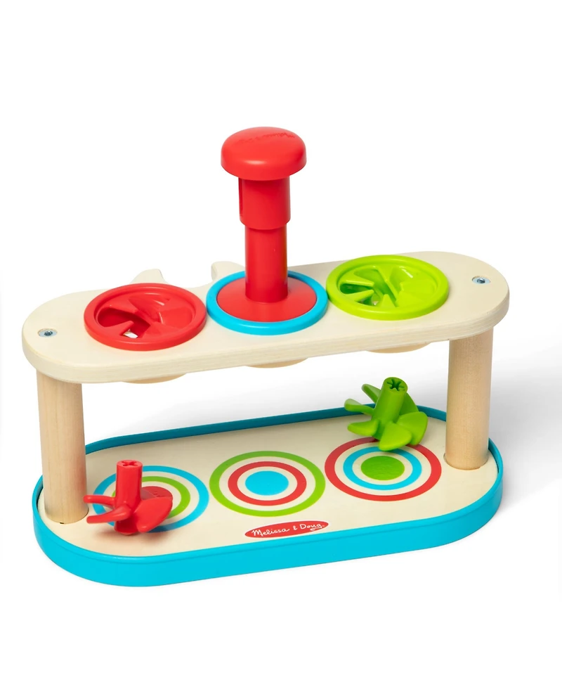 Melissa and Doug Match Push Spinning Tops Developmental Skill Toy