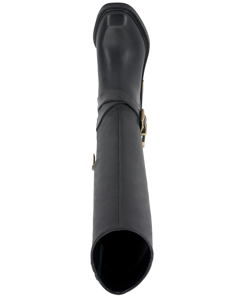 Vince Camuto Women's Gini Buckled Knee-High Riding Boots