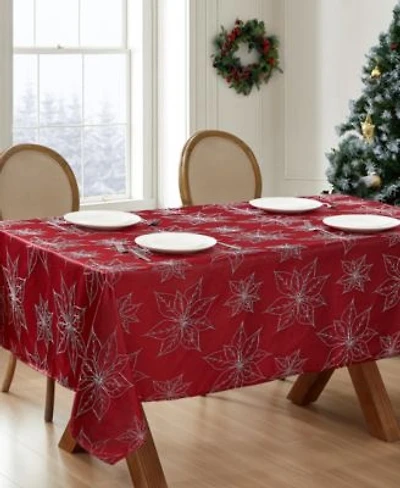Laura Ashley Raised Woven Poinsettia Collection