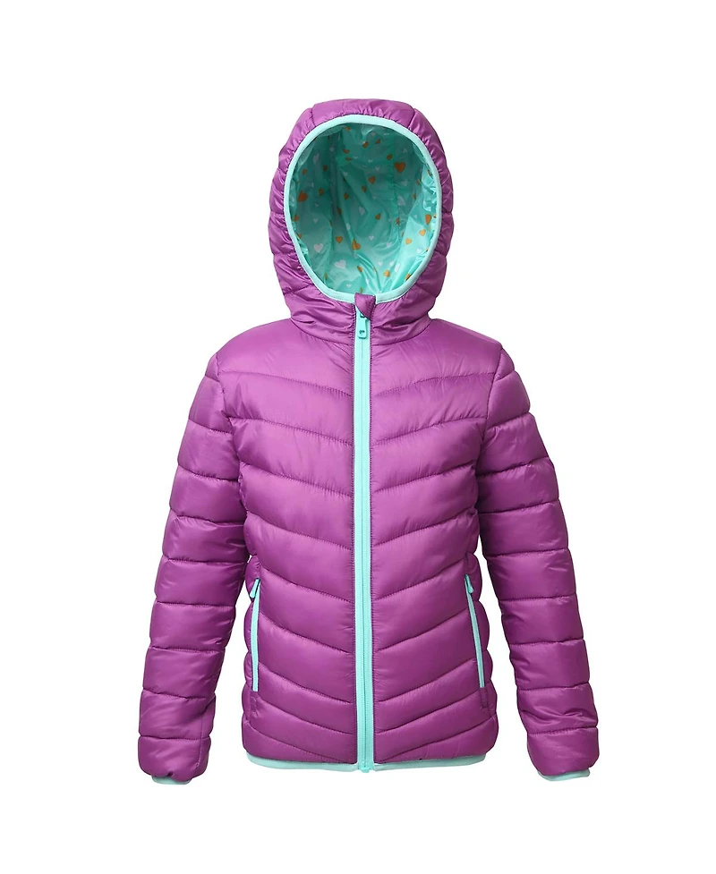 Rokka&Rolla Girls Reversible Lightweight Puffer Jacket