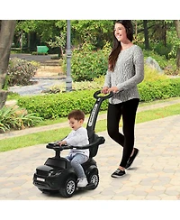Sugift 3 In 1 Ride on Push Car Toddler Stroller Sliding Car with Music