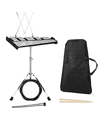 30 Notes Percussion with Practice Pad Mallets Sticks Stand
