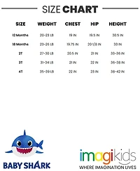 Pinkfong Baby Boys Shark Fleece Pullover Hoodie and Pants Outfit Set to