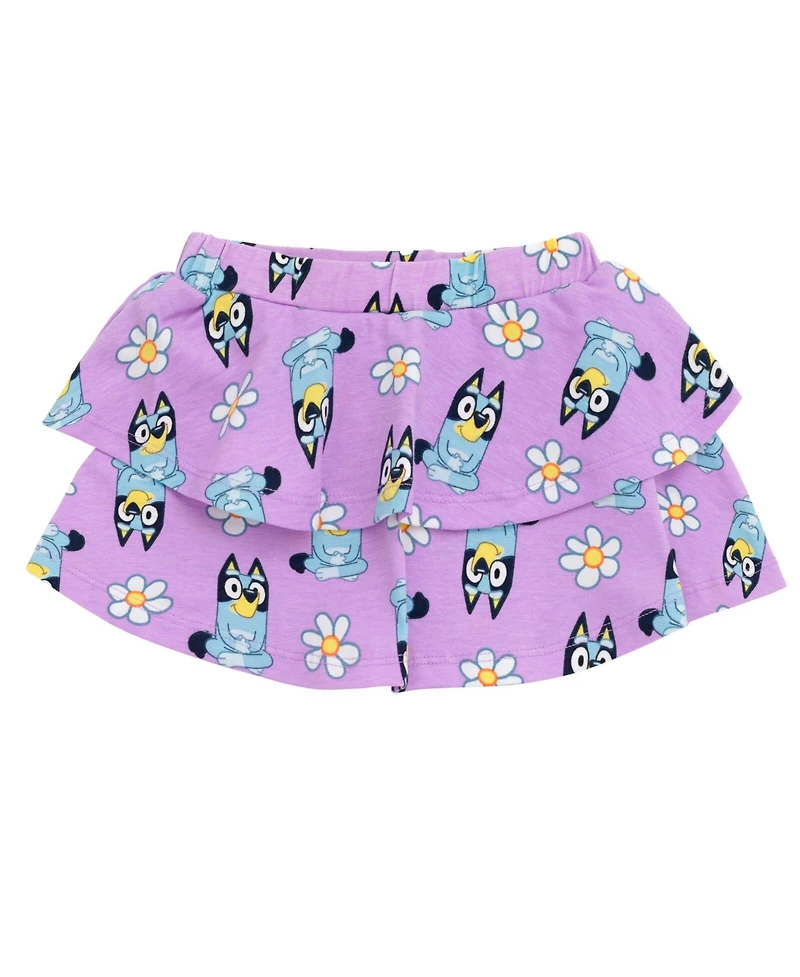 Bluey Toddler Girls Floral 2 Pack Skorts to