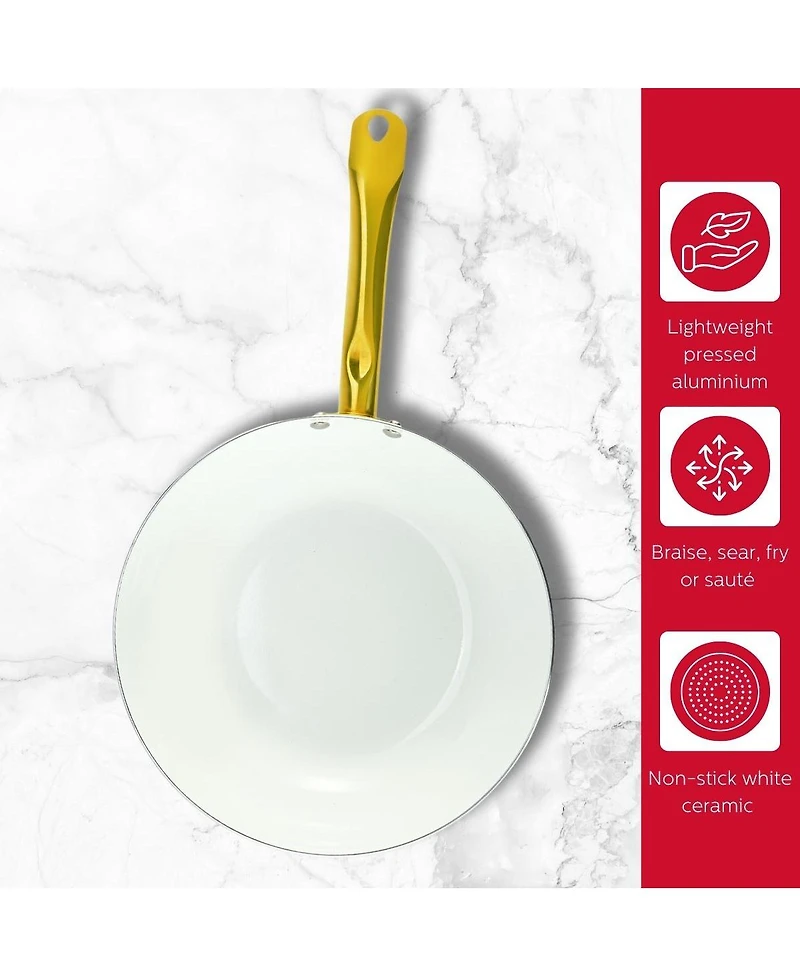 Holstein Housewares 12-inch Ceramic Nonstick Wok