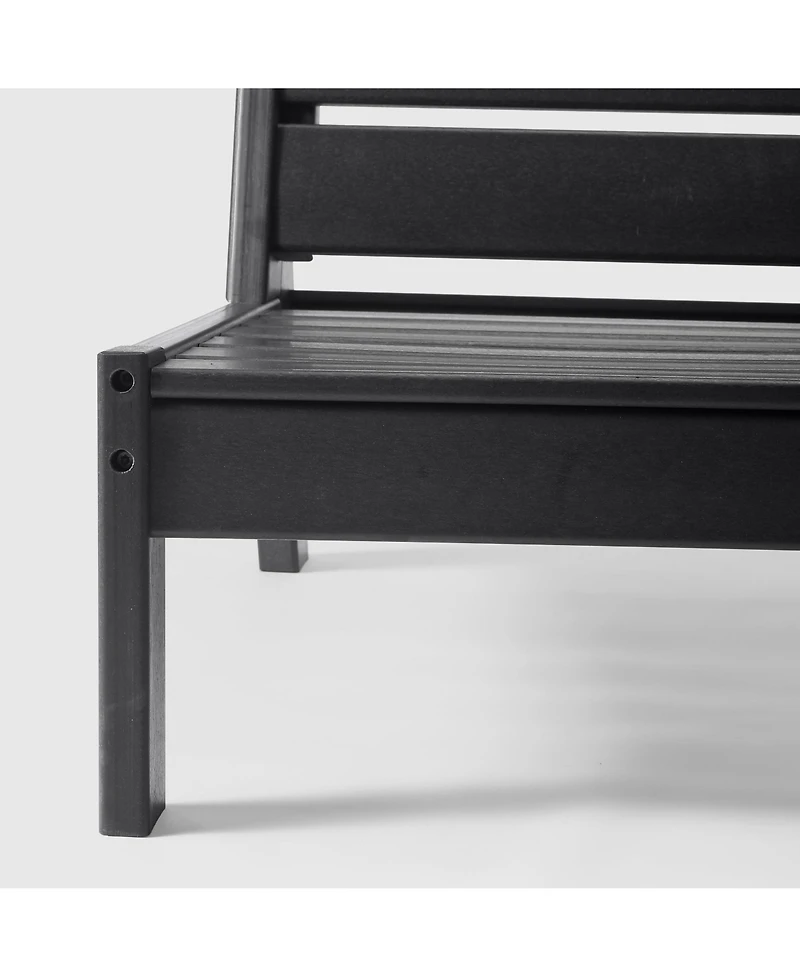 WestinTrends Outdoor Hdpe Deep Seating Modular Armless Patio Chair