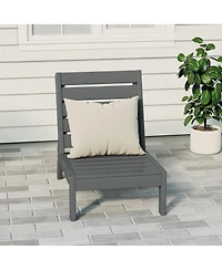 WestinTrends Outdoor Hdpe Deep Seating Modular Armless Patio Chair