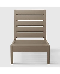 WestinTrends Outdoor Hdpe Deep Seating Modular Armless Patio Chair