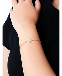 Devata Clover Chain Bracelet in 14K Gold, 6.5 in adj to 7.5 in