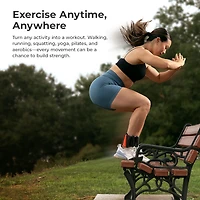 Sunny Health & Fitness 4 Lb Wearable Arm Weights, Set of 2 (2 Lb Each), Adjustable Silicone Ankle Weights