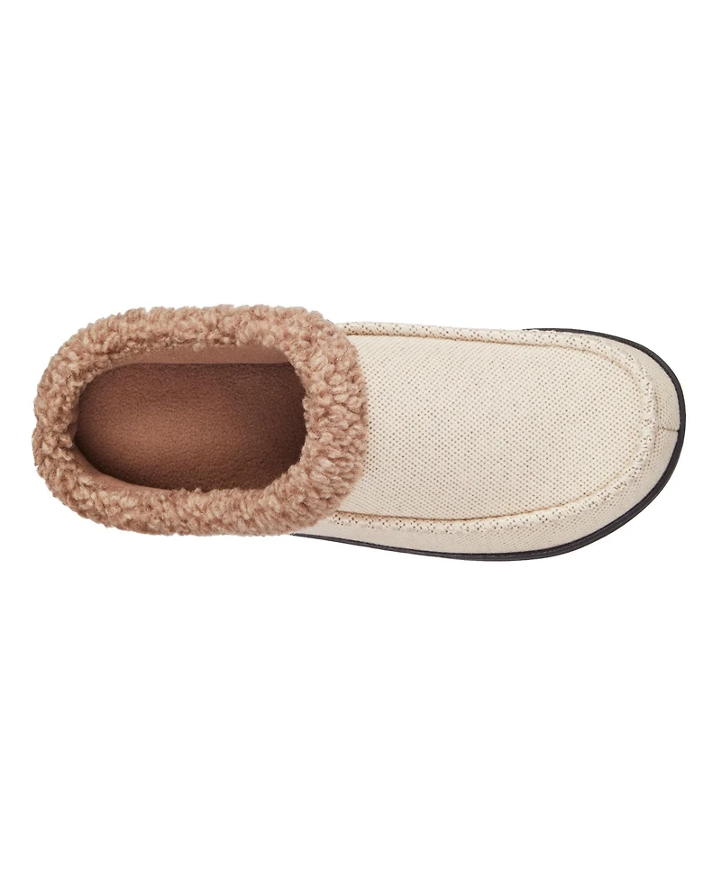 Isotoner Men's Lewis Clog Slippers with Memory Foam