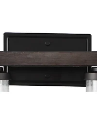 Jonathan Y Bungalow Iron/Seeded Glass Rustic Farmhouse Led Vanity Light