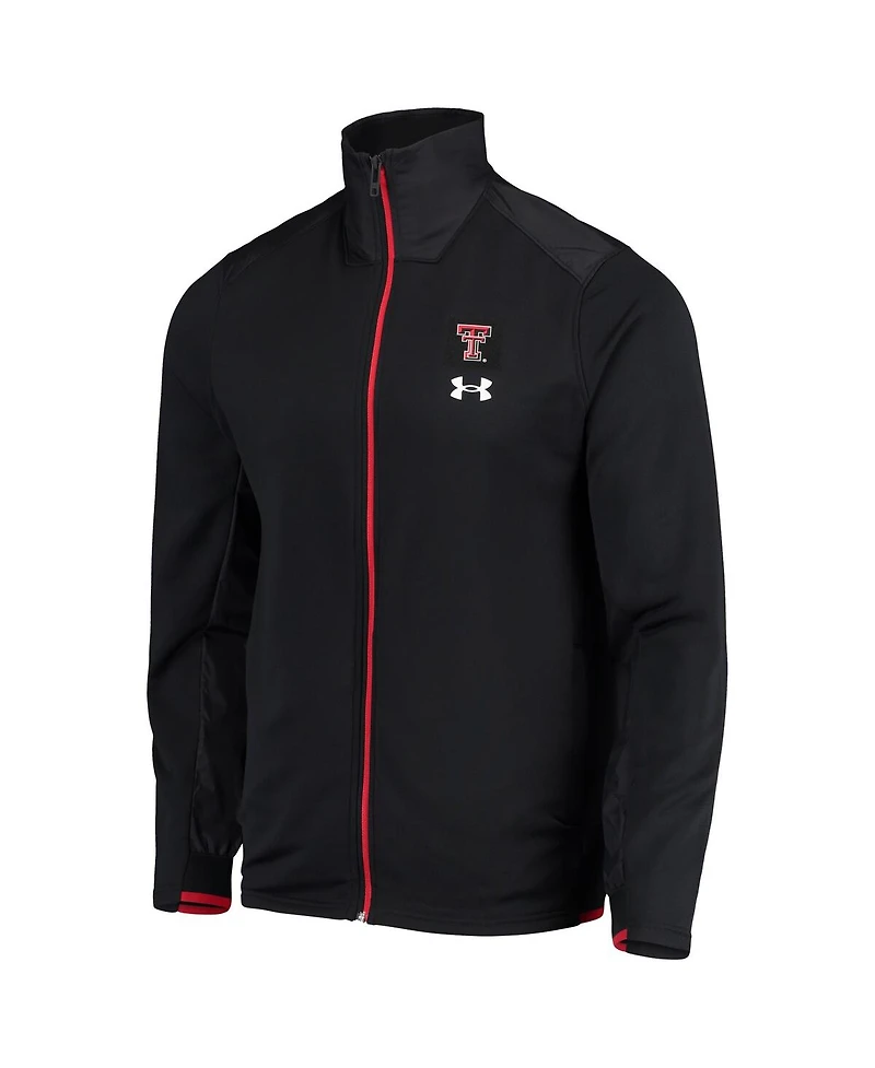 Under Armour Men's Black Texas Tech Red Raiders 2021 Sideline Command Full-Zip Jacket