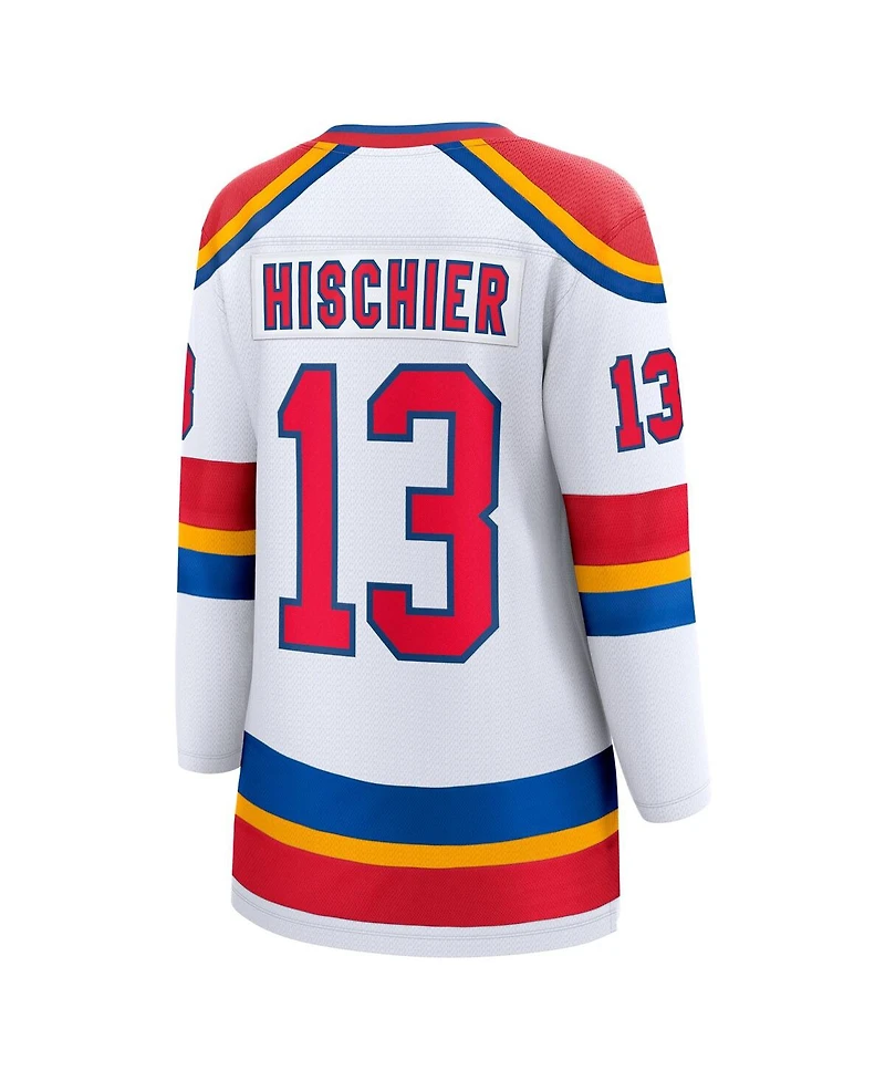 Fanatics Women's Nico Hischier White New Jersey Devils Captain Patch Special Edition 2.0 Breakaway Player